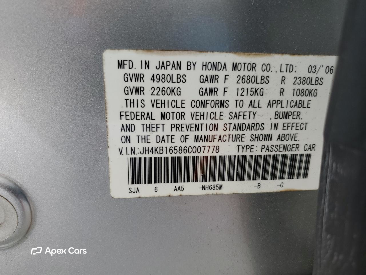 Acura RL 2006