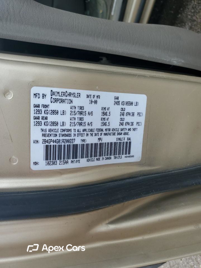 Dodge Caravan 2001
