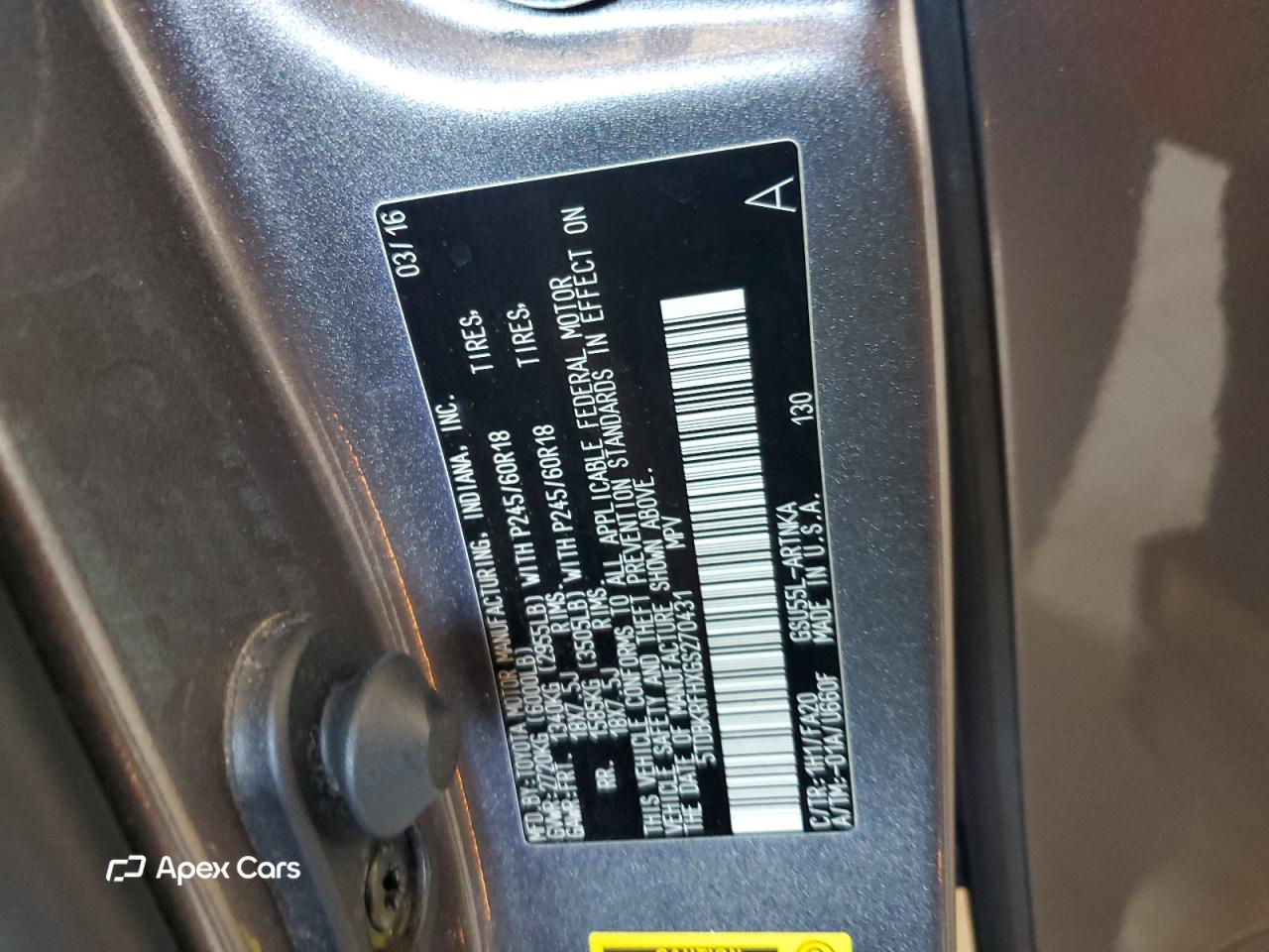 Toyota Highlander 2016