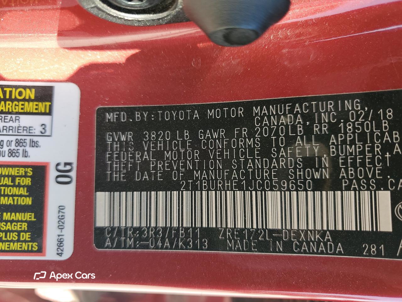 Toyota Corolla 2018
