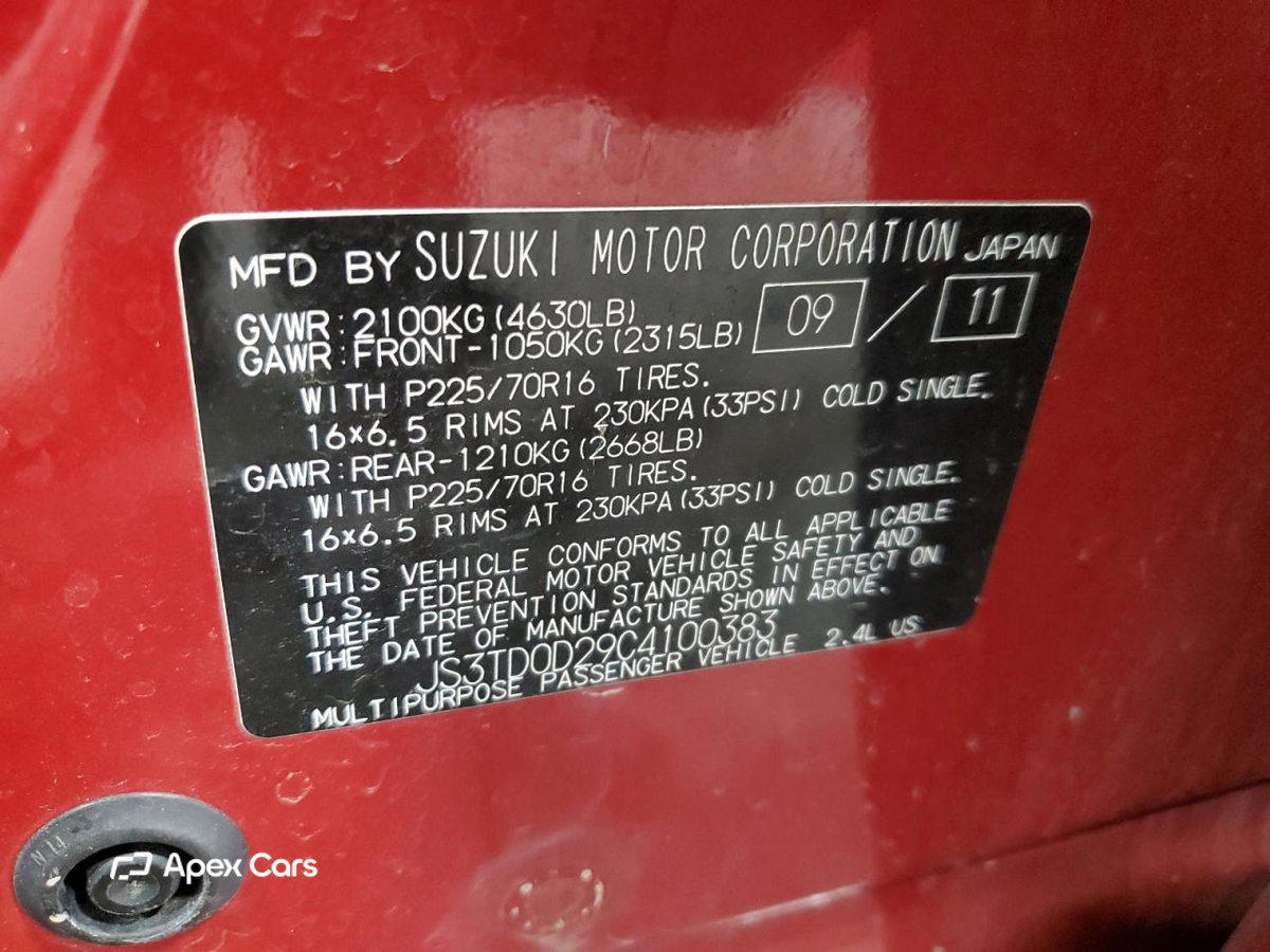 Suzuki Grand Vitara 2012