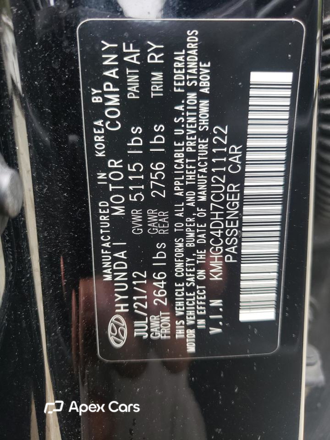 Hyundai Genesis 2012