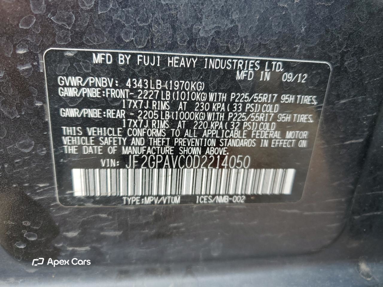 Subaru XV 2013