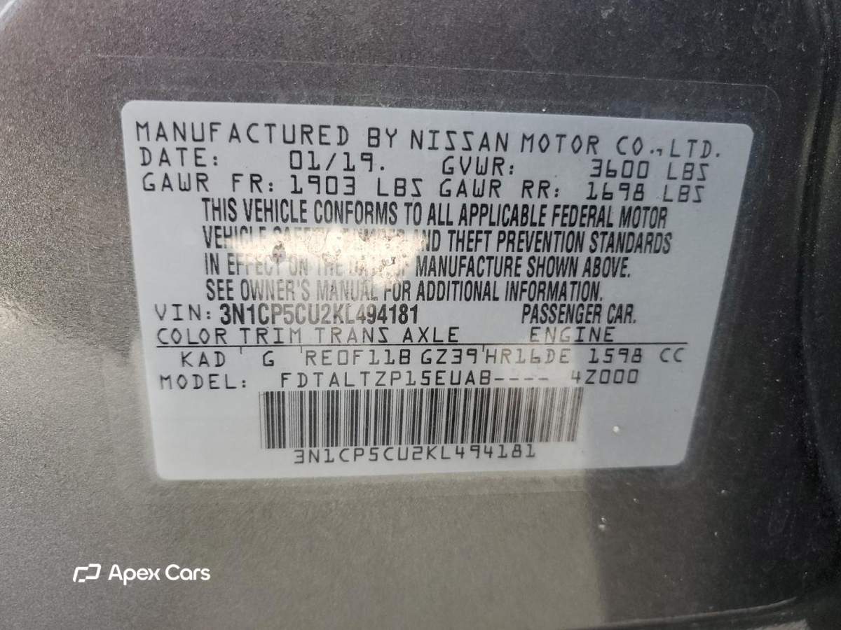 Nissan Kicks 2019