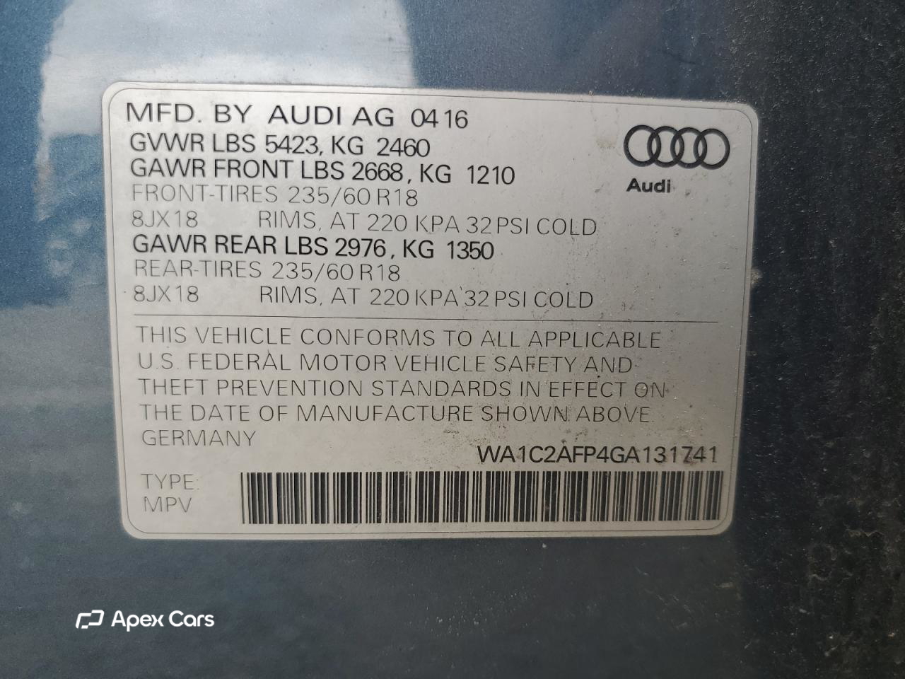 Audi Q5 2016
