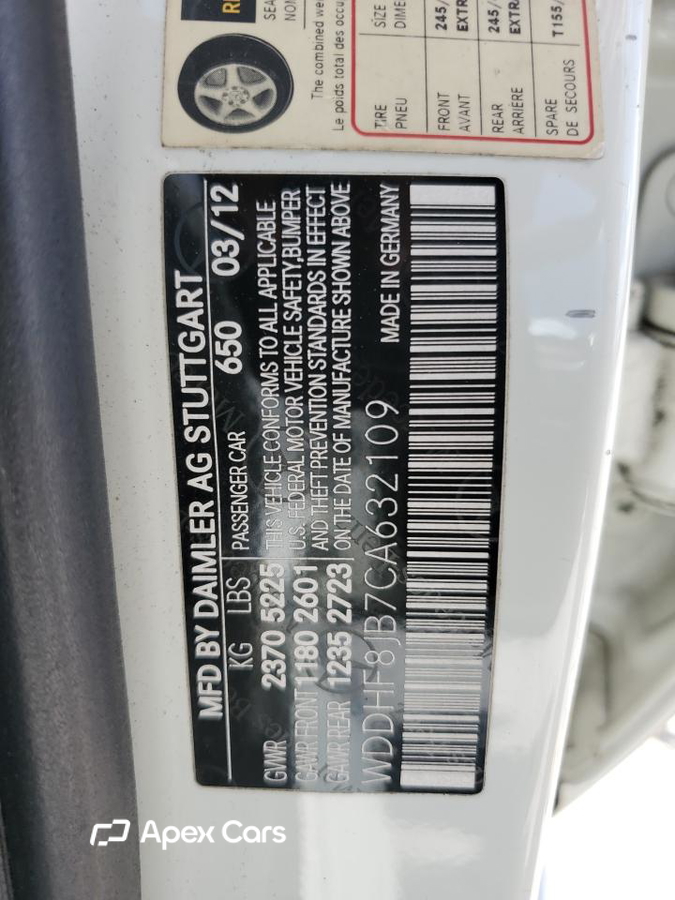 Mercedes-Benz E-klasse 2012