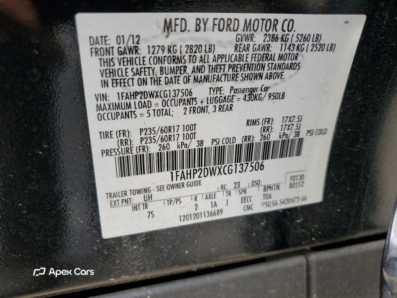 Ford Taurus 2012