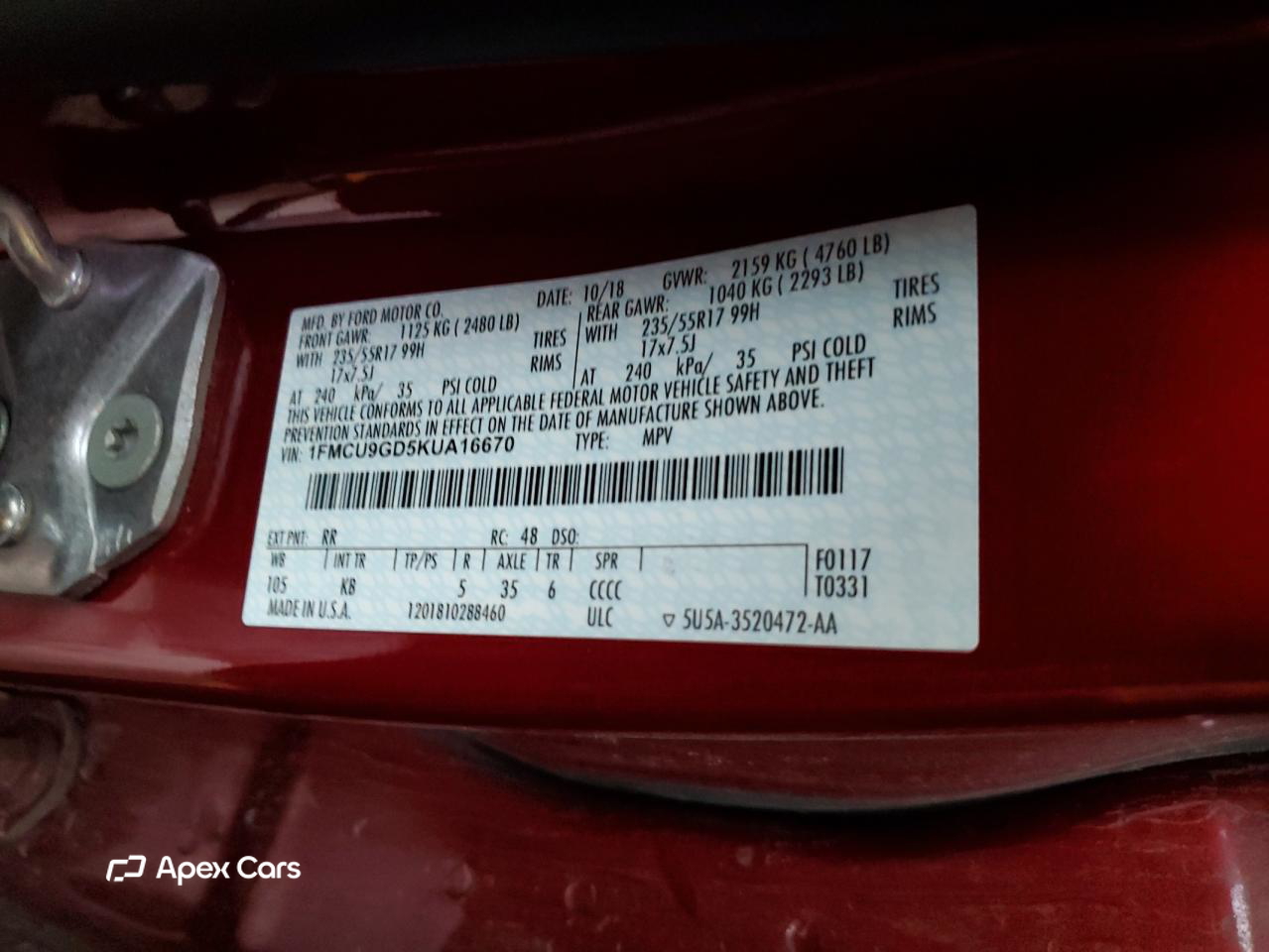 Ford Escape 2019