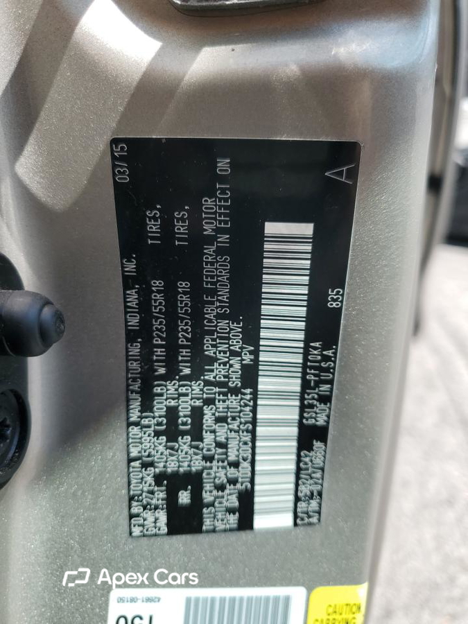 Toyota Sienna 2015