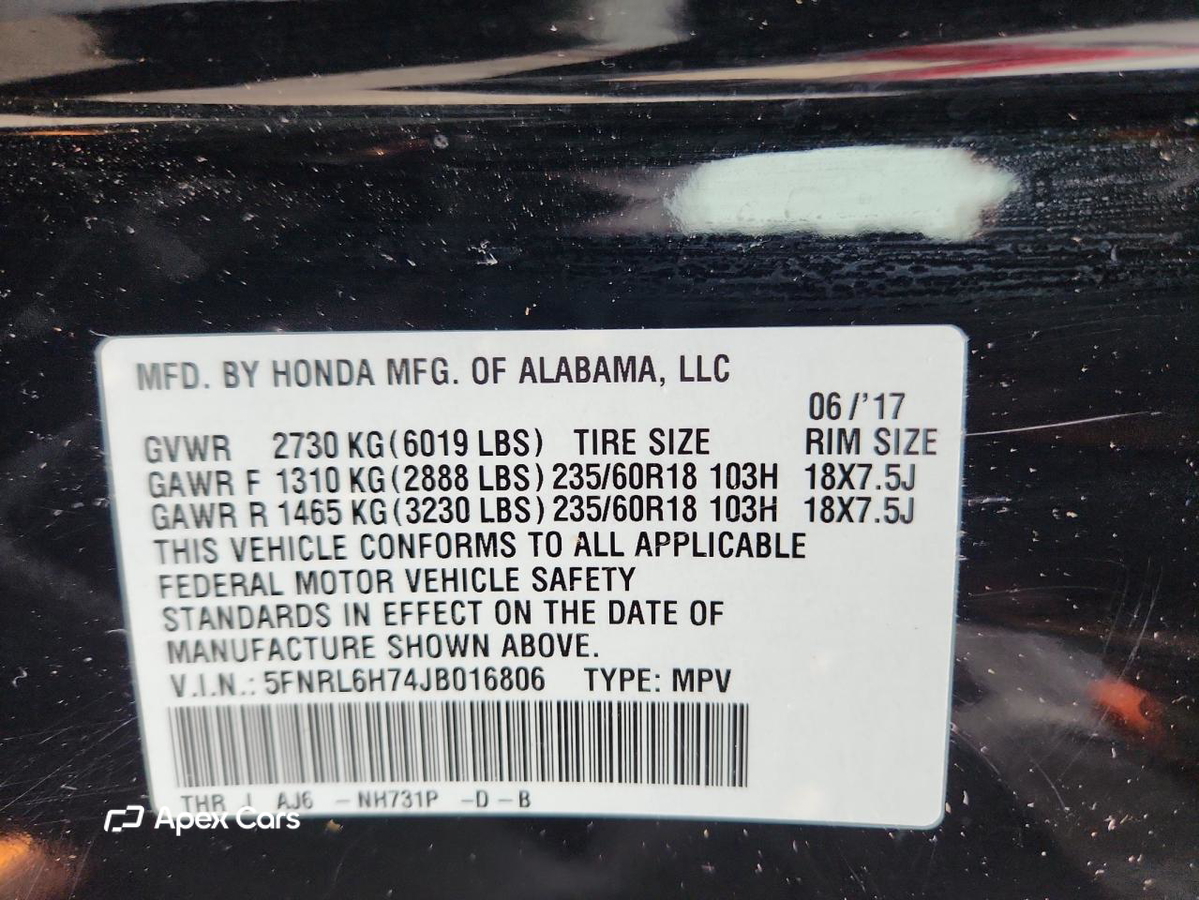 Honda Odyssey 2018