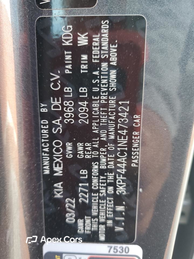 Kia Forte 2022