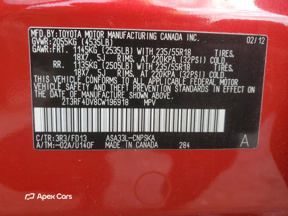 Toyota RAV 4 2012