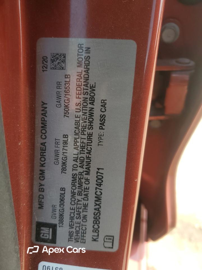 Chevrolet Spark 2021