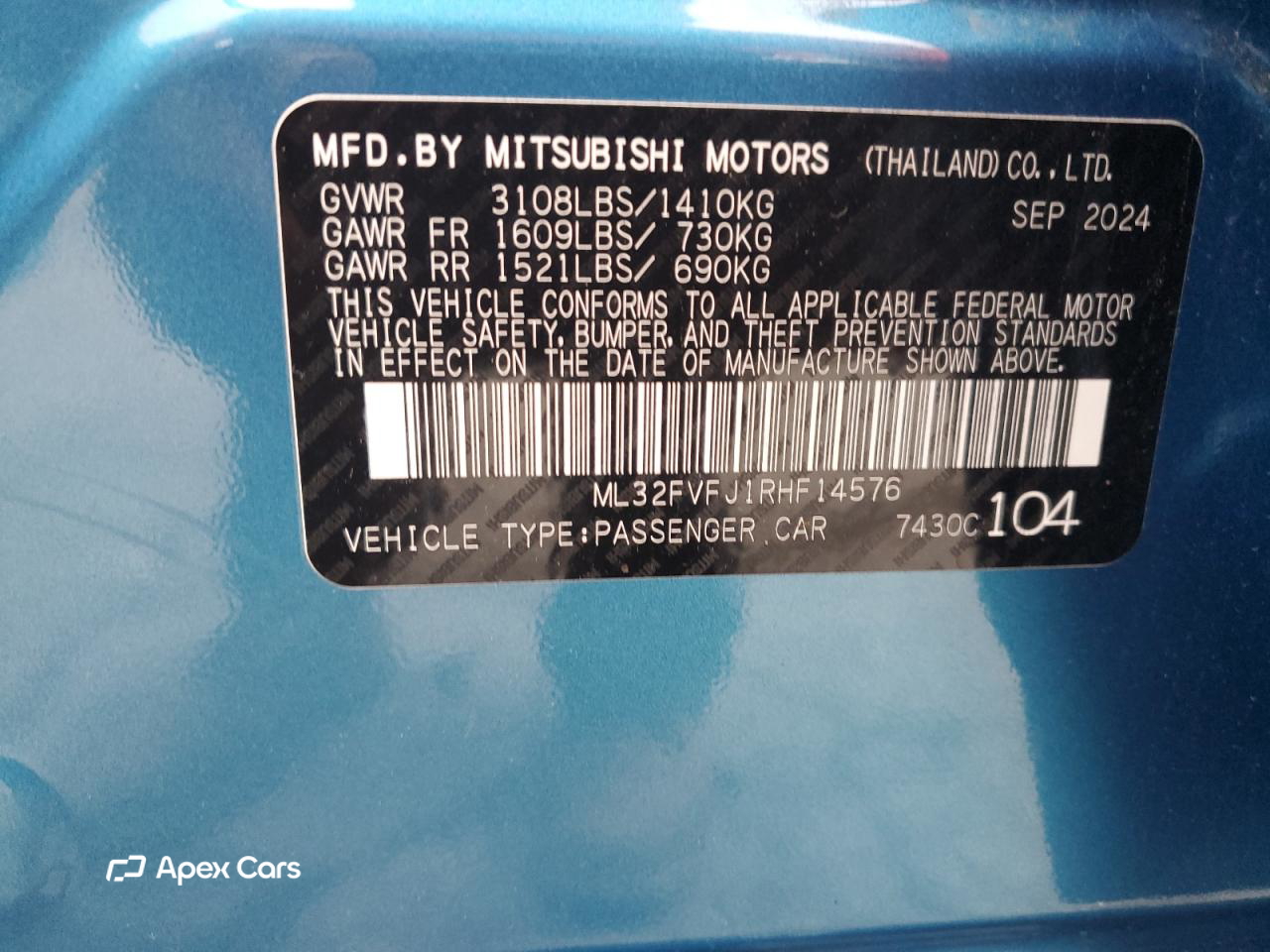 Mitsubishi Mirage 2024