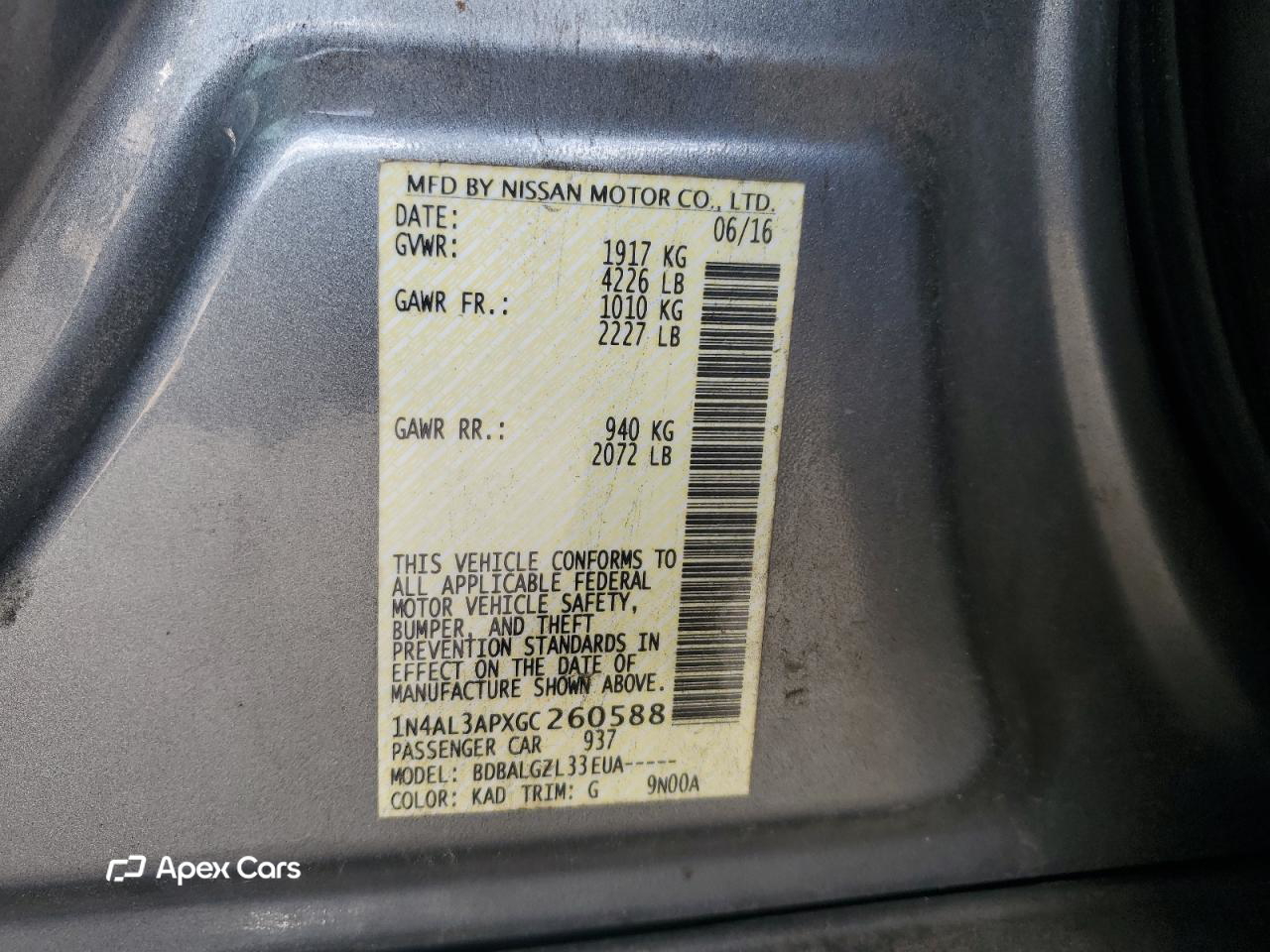 Nissan Altima 2016