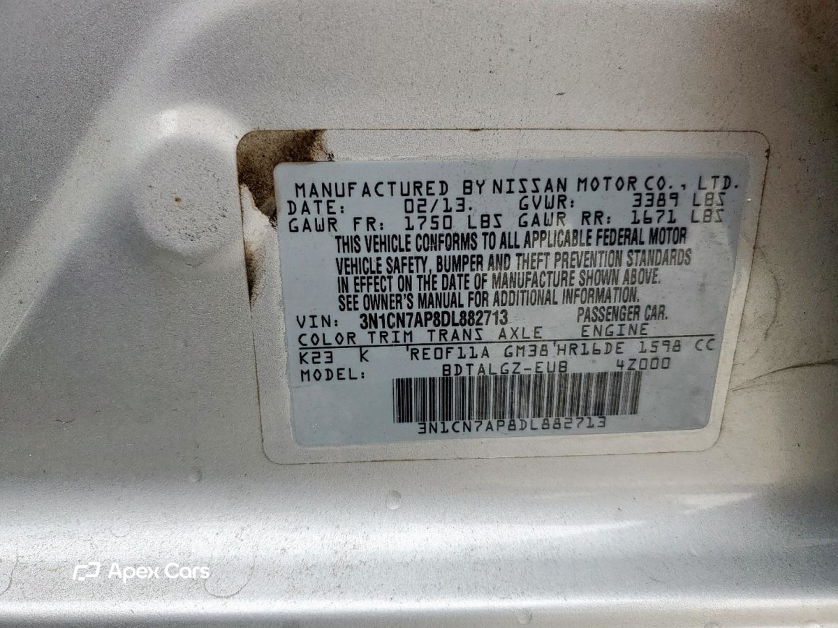 Nissan Versa 2013