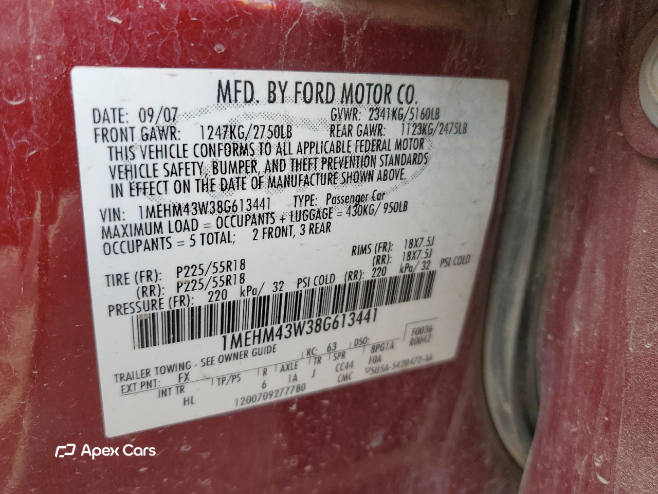 Mercury Sable 2008