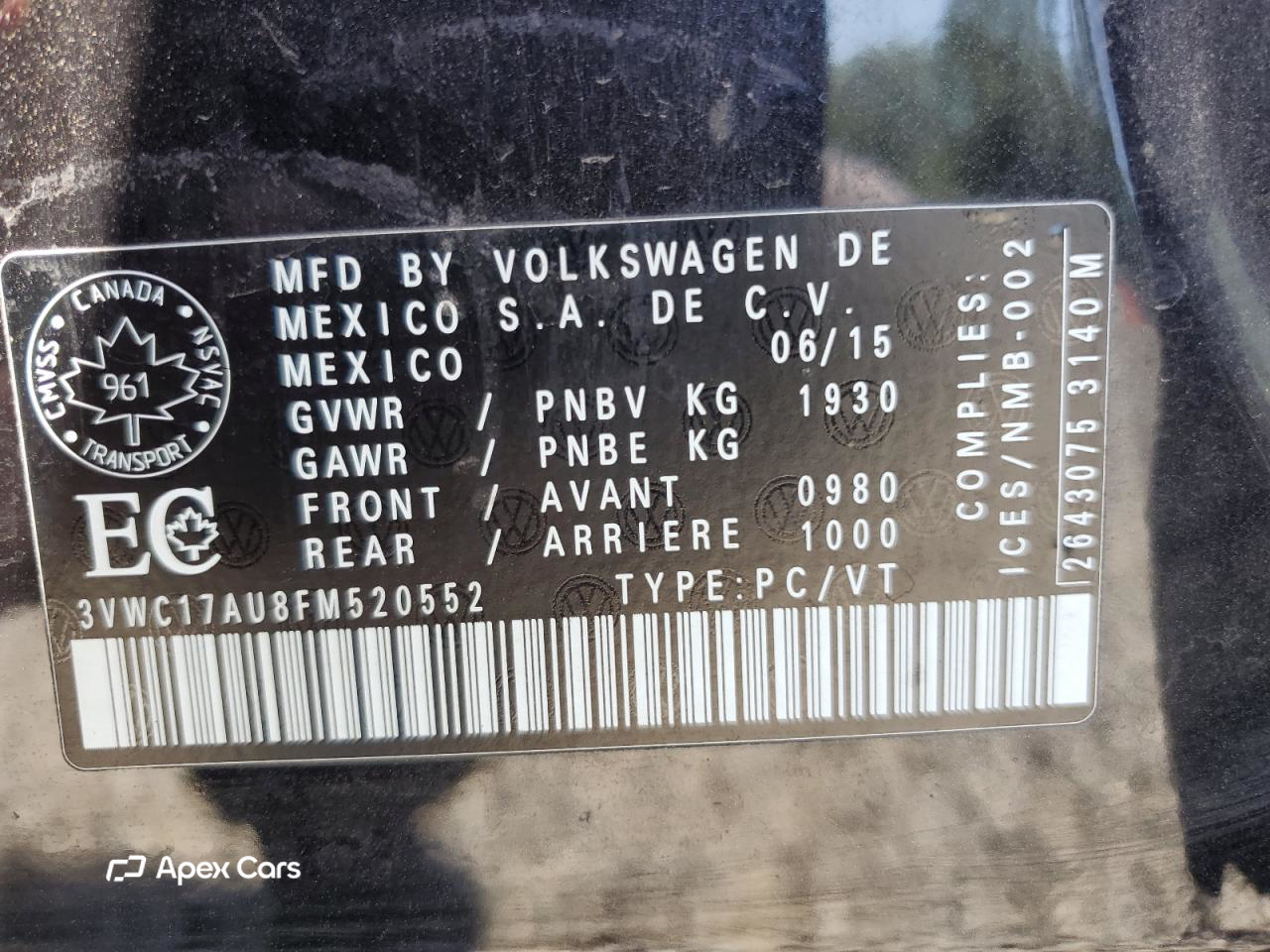 Volkswagen Golf 2015