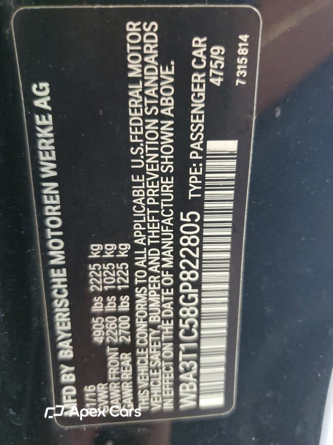 BMW Series 4 2016