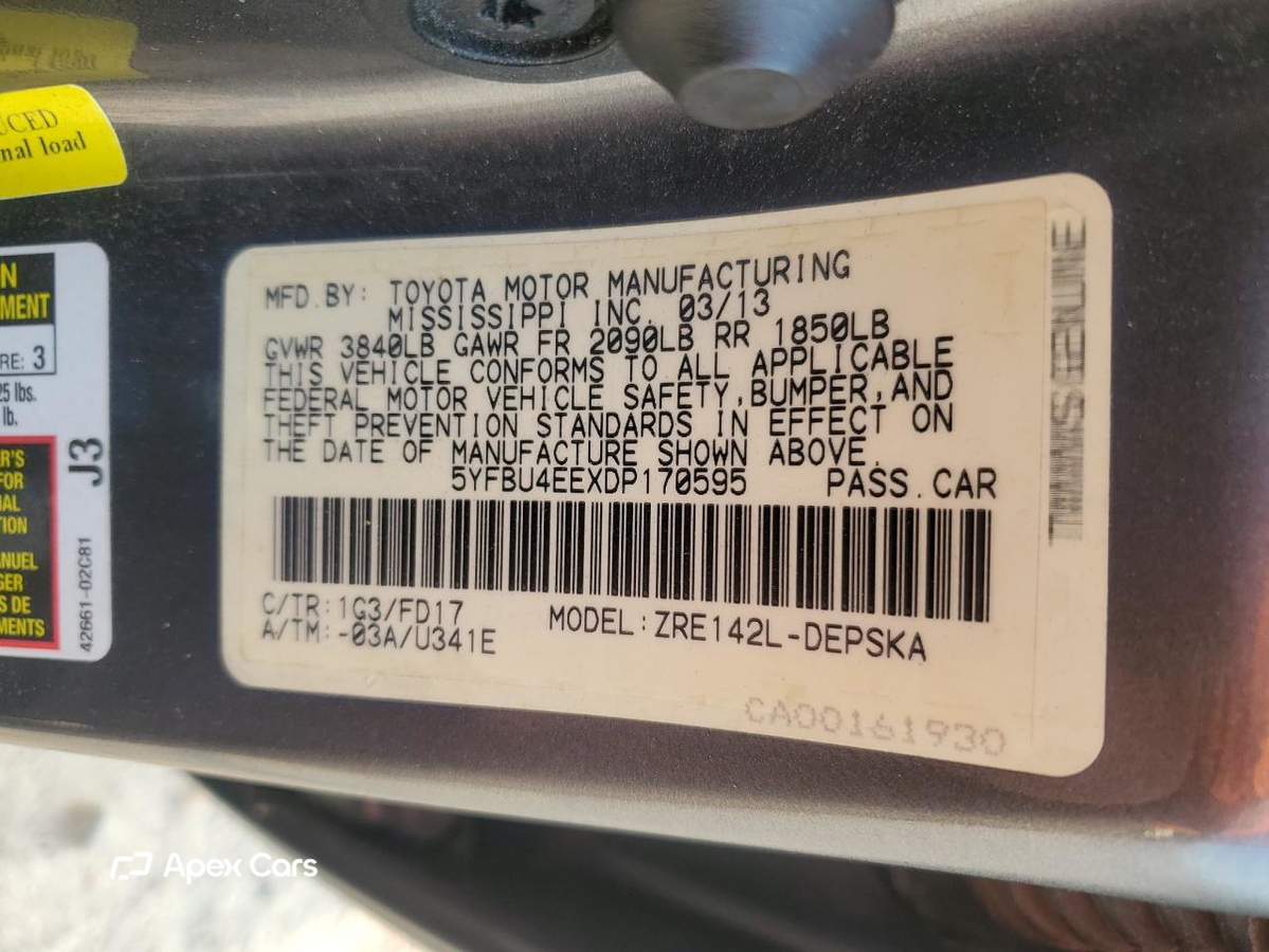 Toyota Corolla 2013