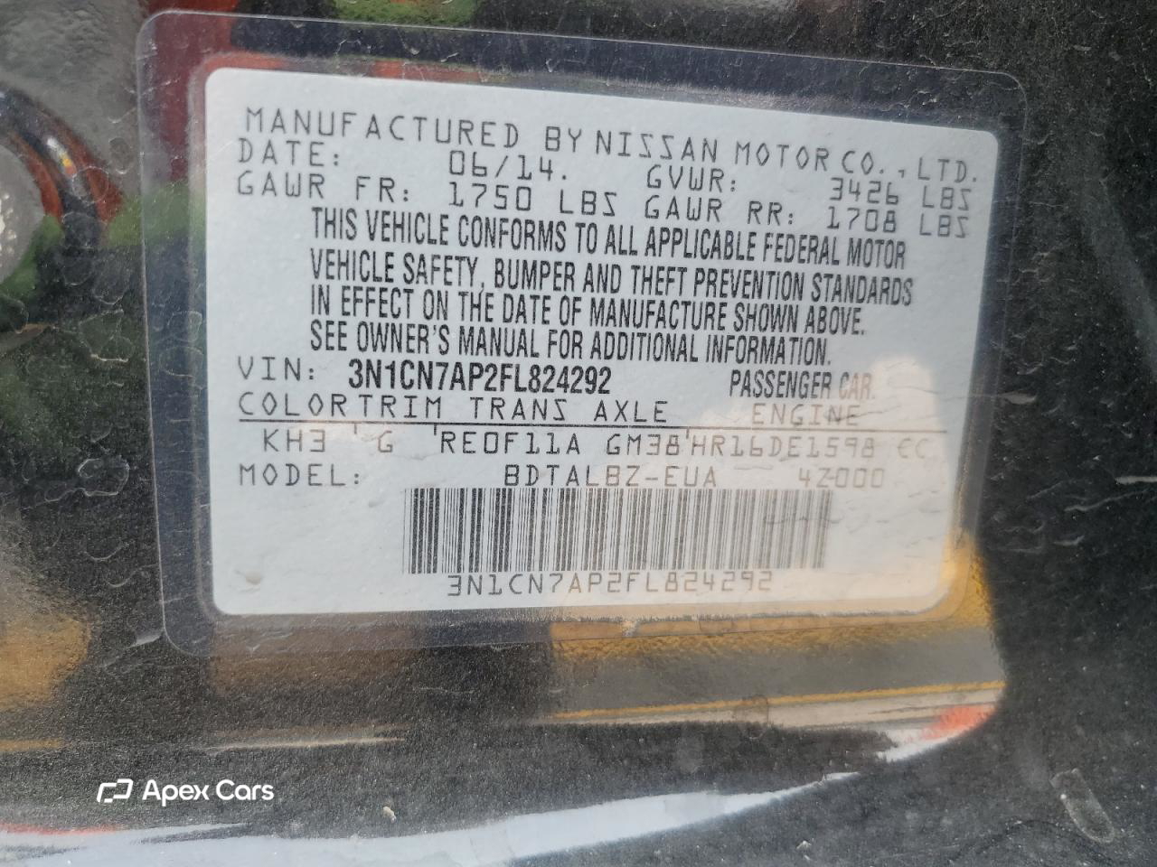 Nissan Versa 2015