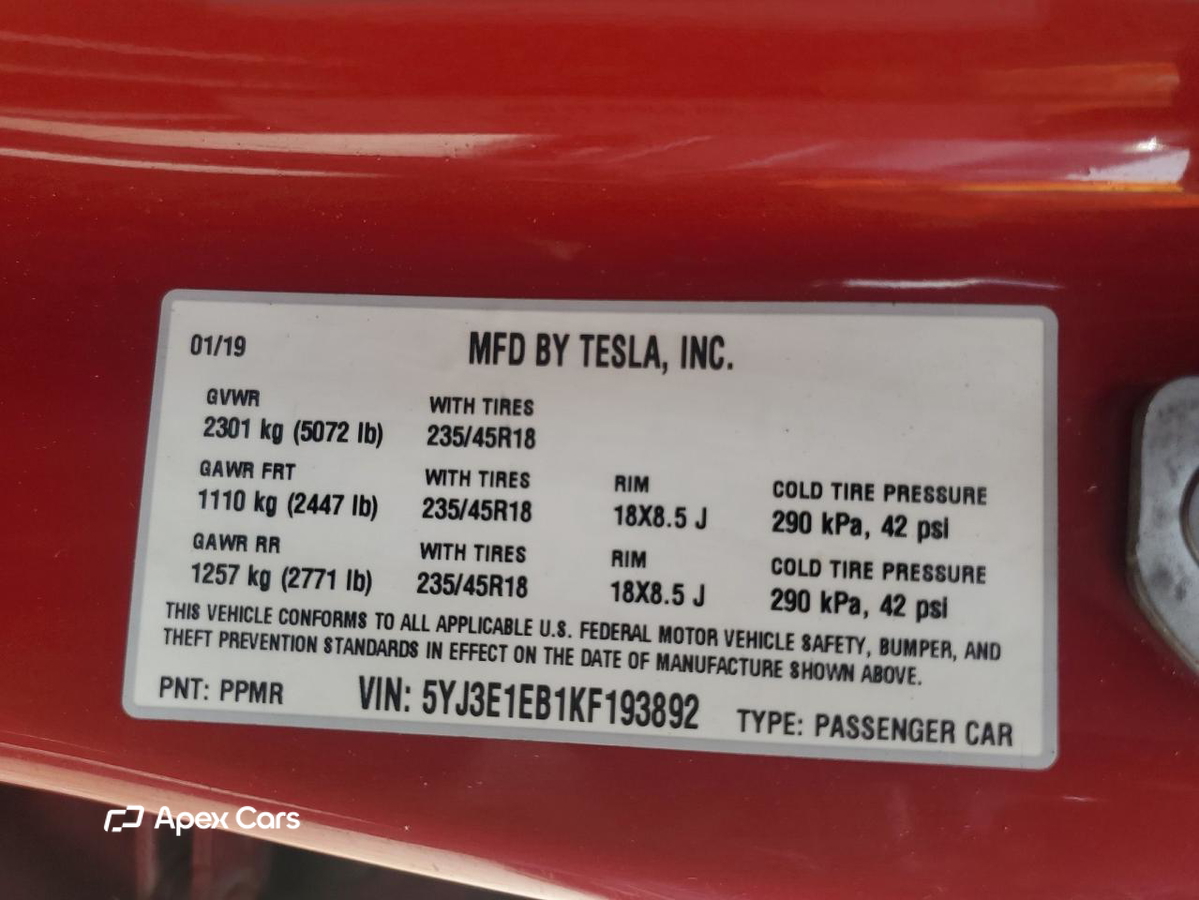 Tesla Model 3 2019