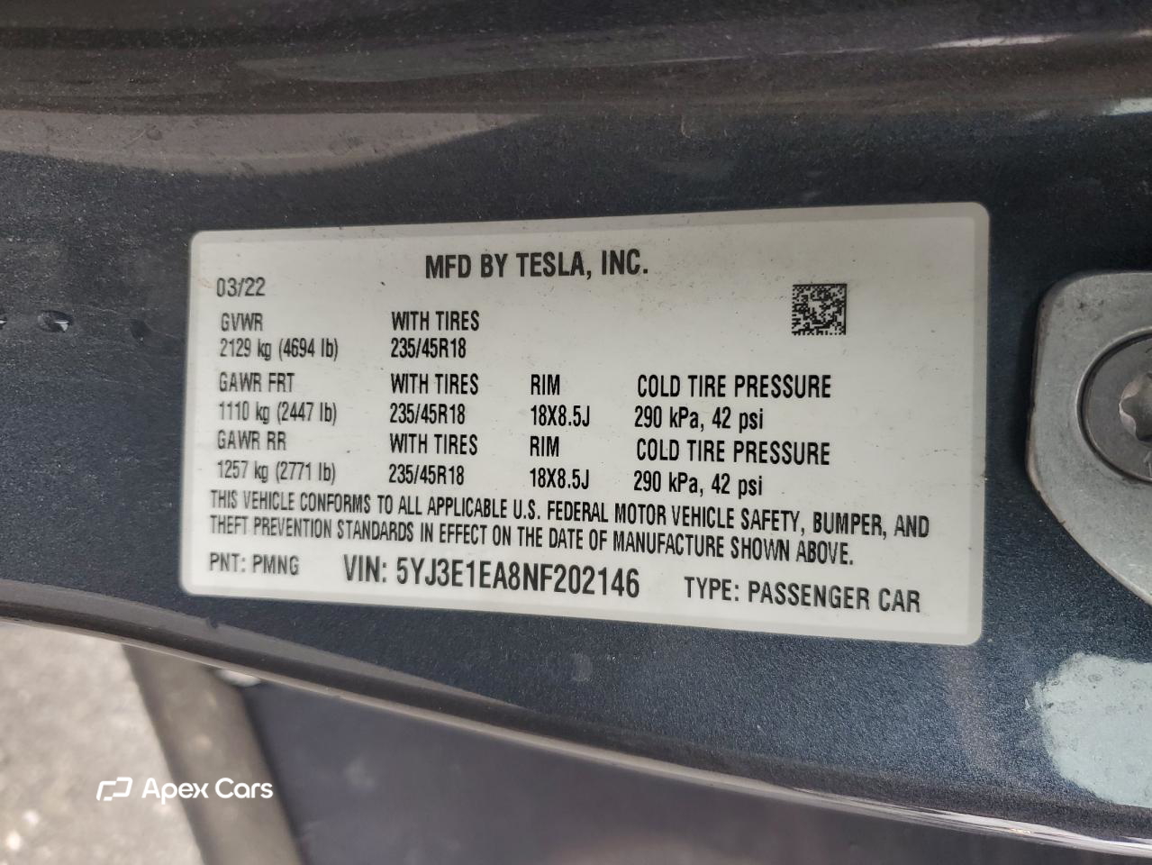 Tesla Model 3 2022