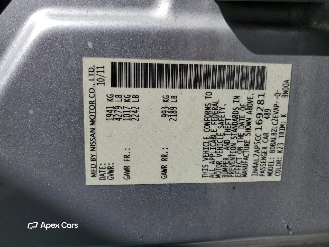 Nissan Altima 2012