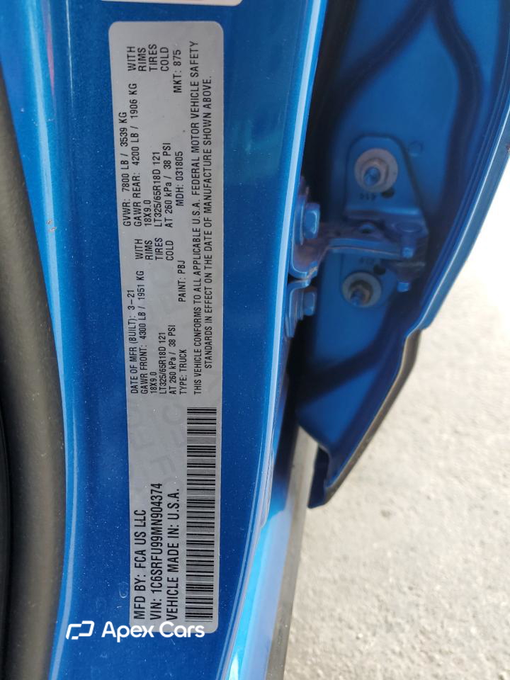 RAM 1500 2021