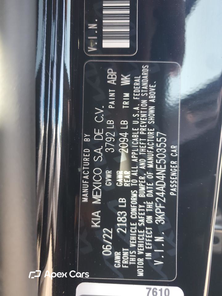 Kia Forte 2022