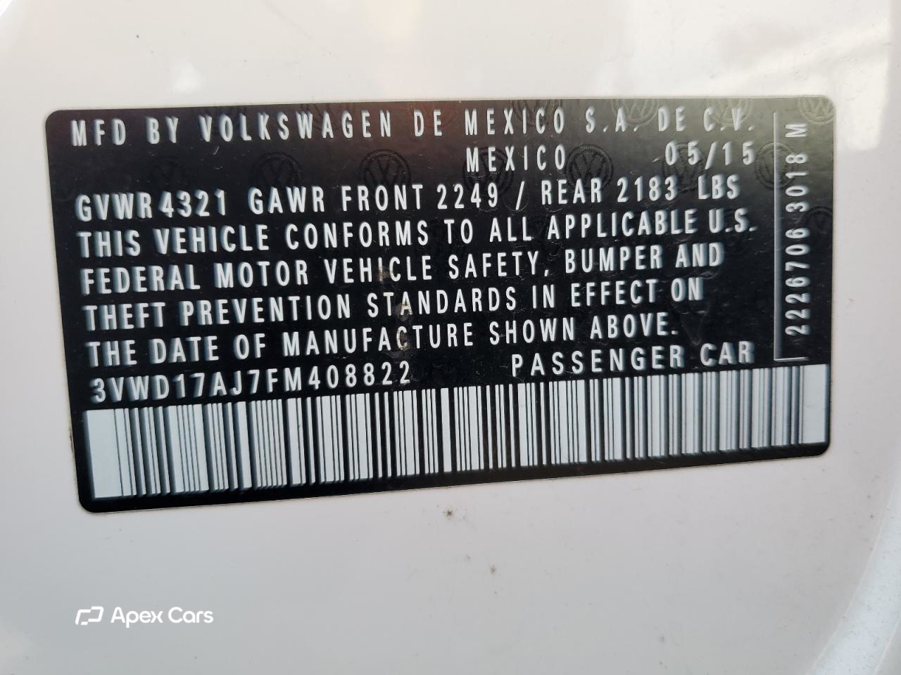 Volkswagen Jetta 2015