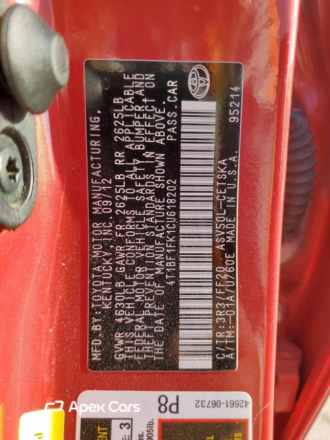 Toyota Camry 2012