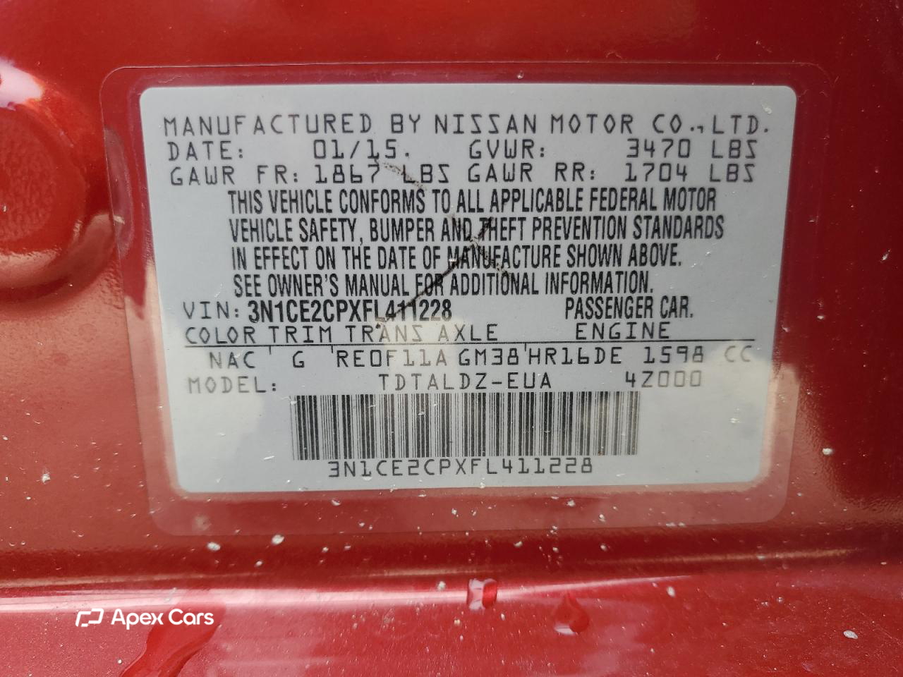 Nissan Versa 2015