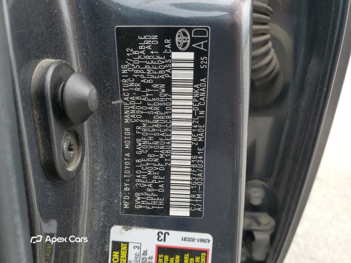 Toyota Corolla 2012