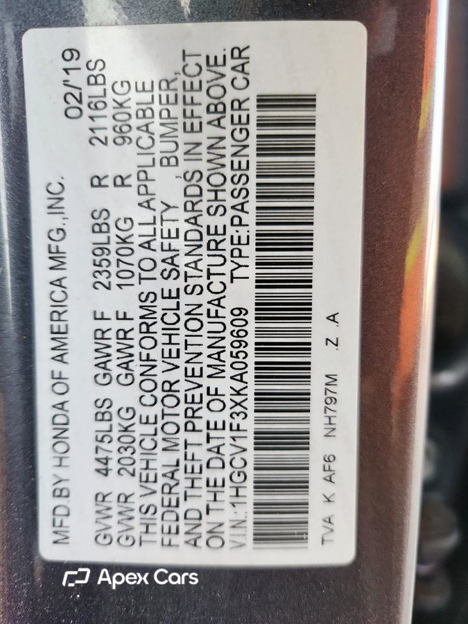 Honda Accord 2019