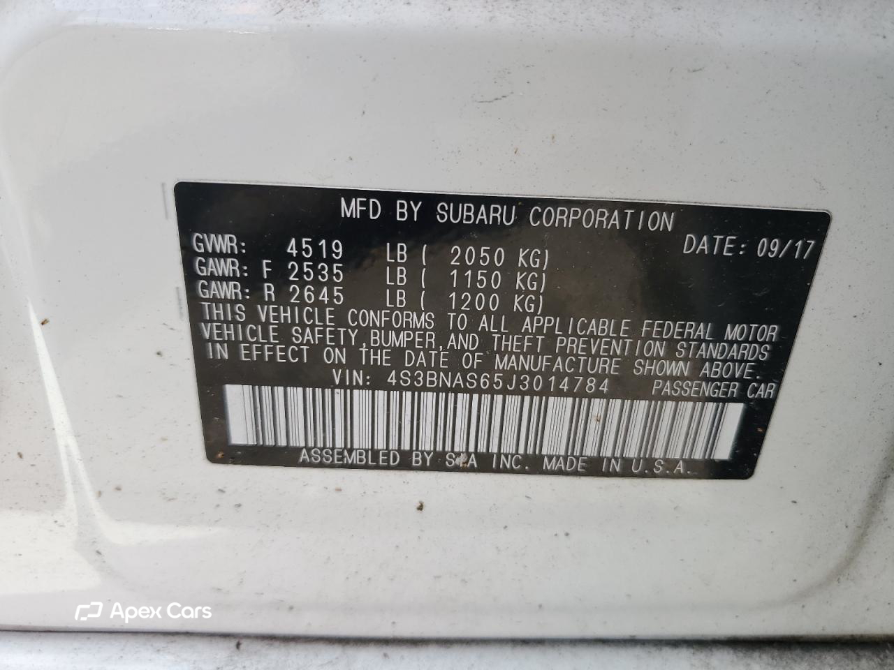 Subaru Legacy 2018