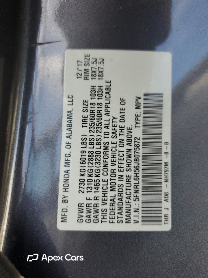 Honda Odyssey 2018