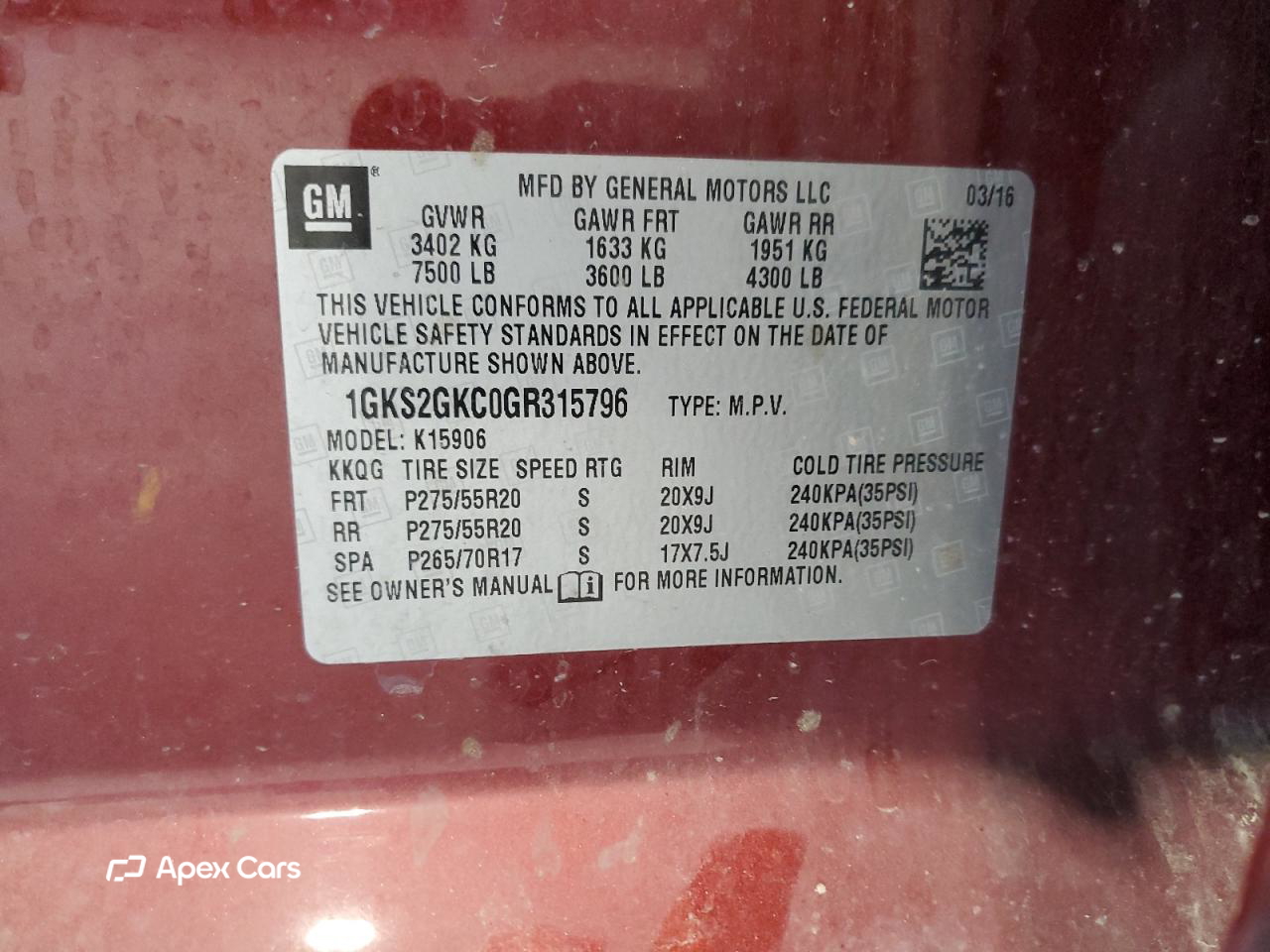 GMC Yukon 2016