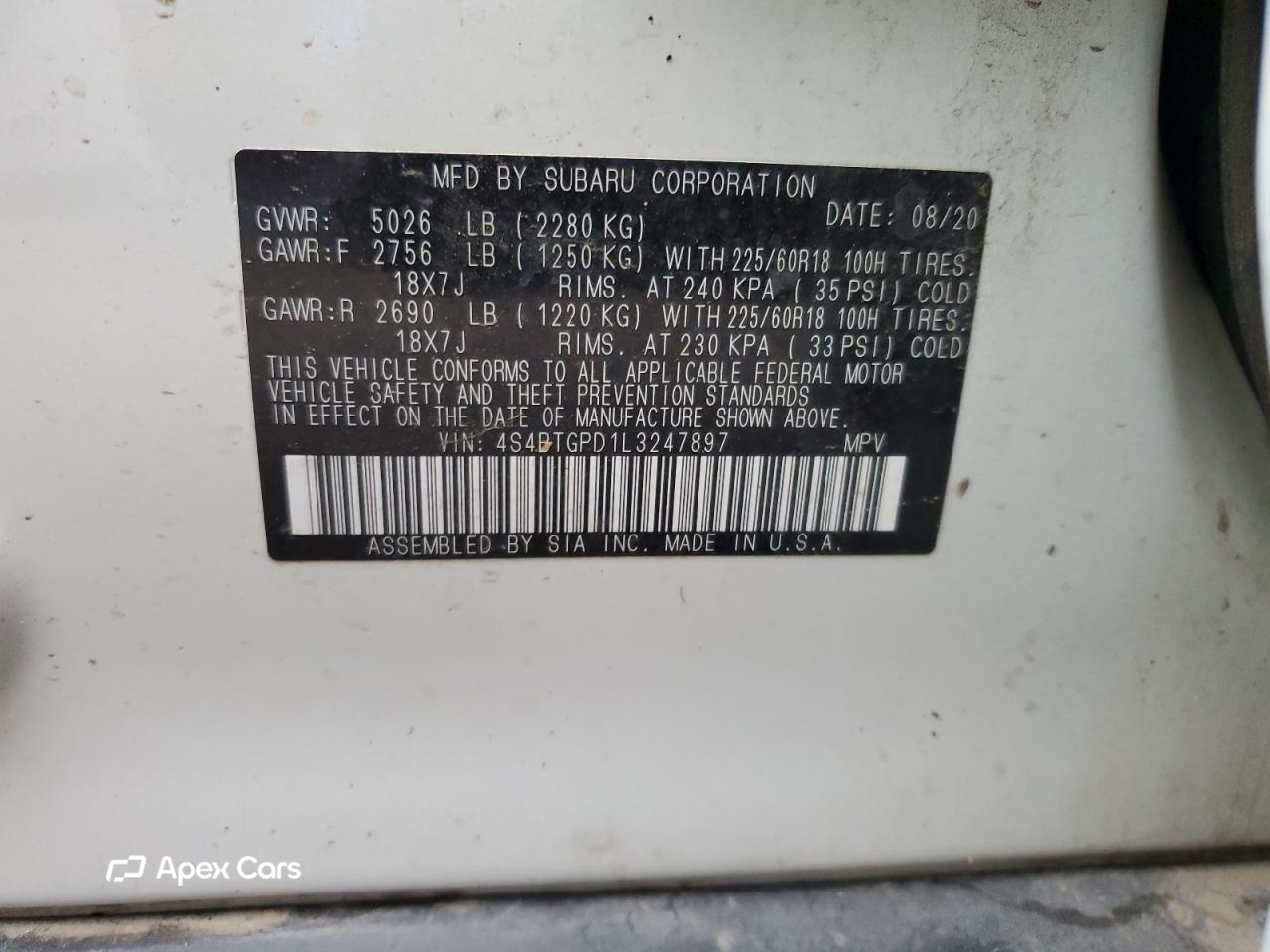 Subaru Outback 2020