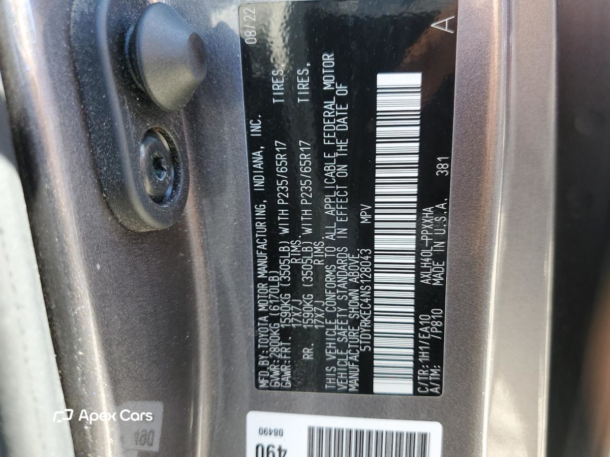 Toyota Sienna 2022