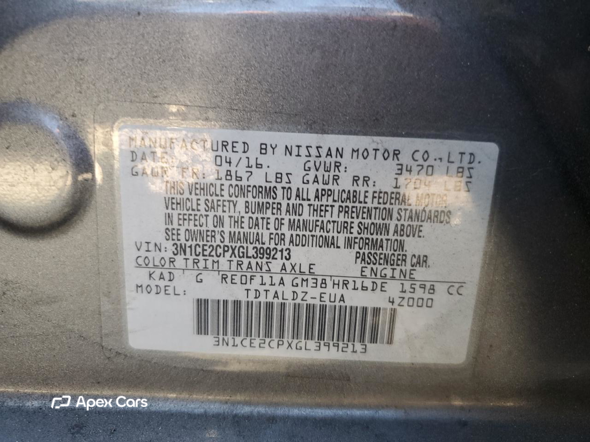 Nissan Versa 2016