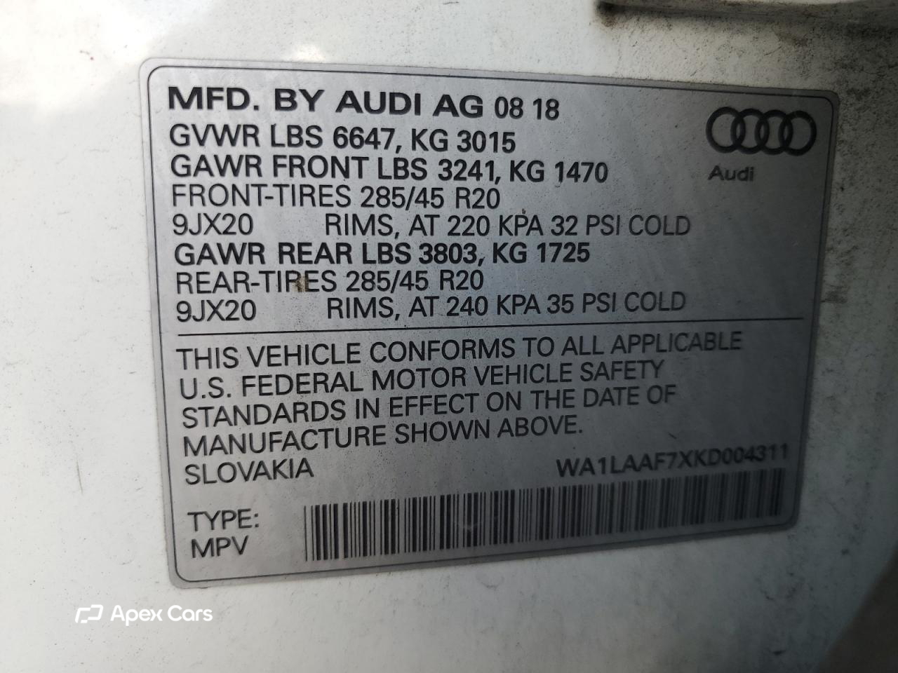Audi Q7 2019