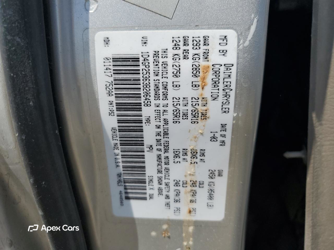Dodge Caravan 2003
