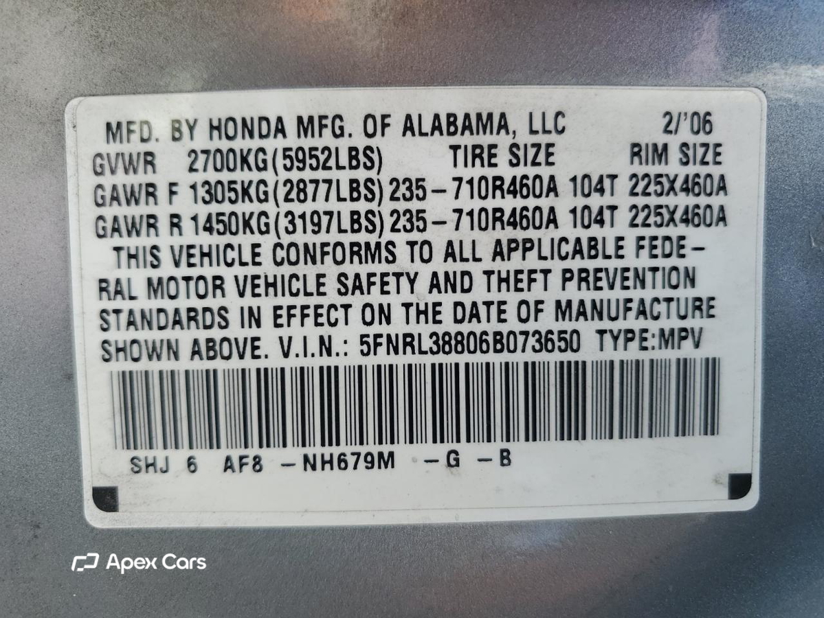 Honda Odyssey 2006