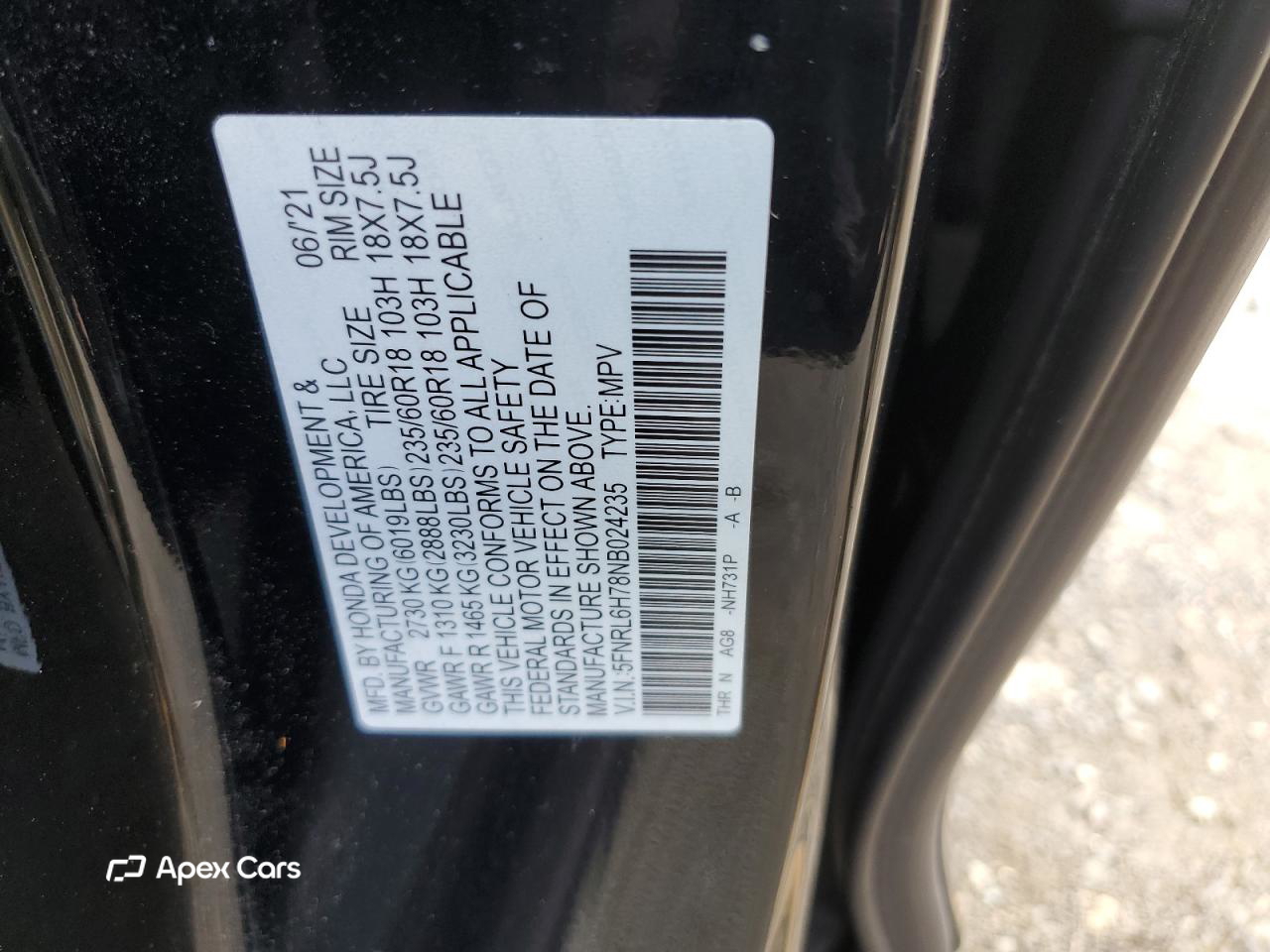 Honda Odyssey 2022