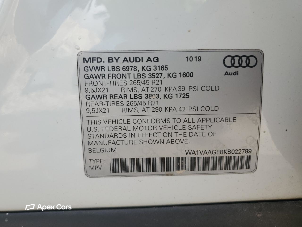 Audi e-tron 2019