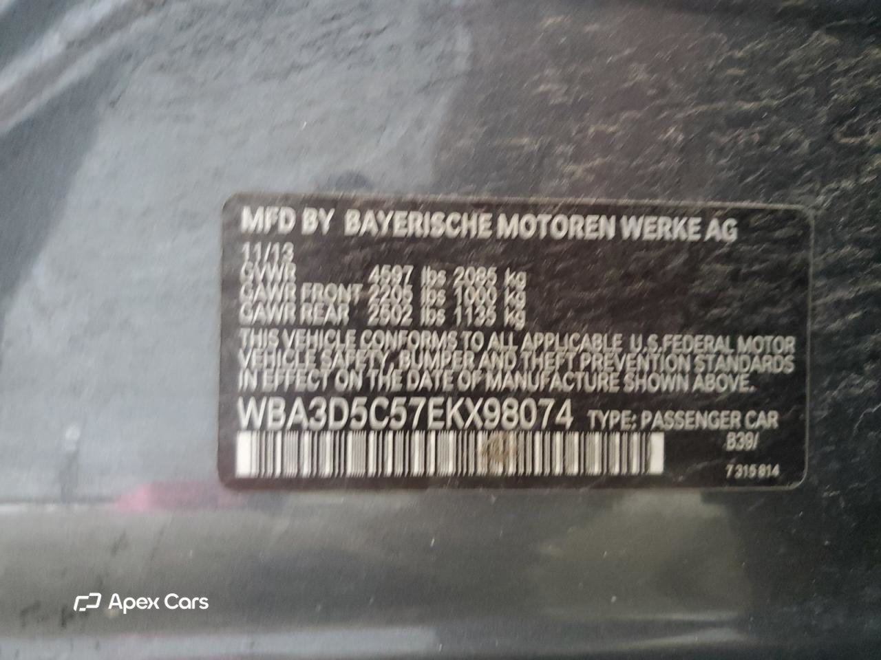 BMW Series 3 2014