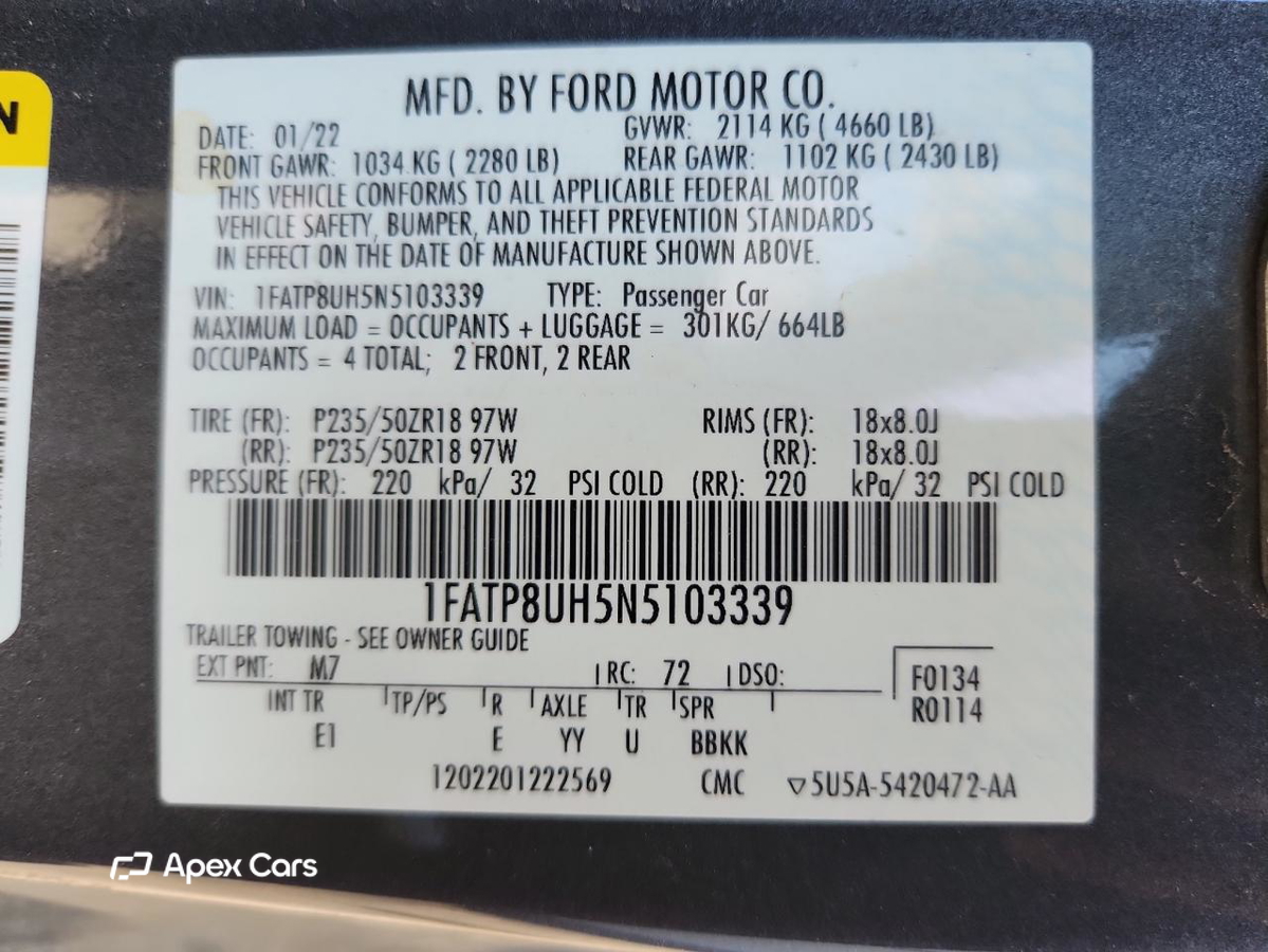 Ford Mustang 2022