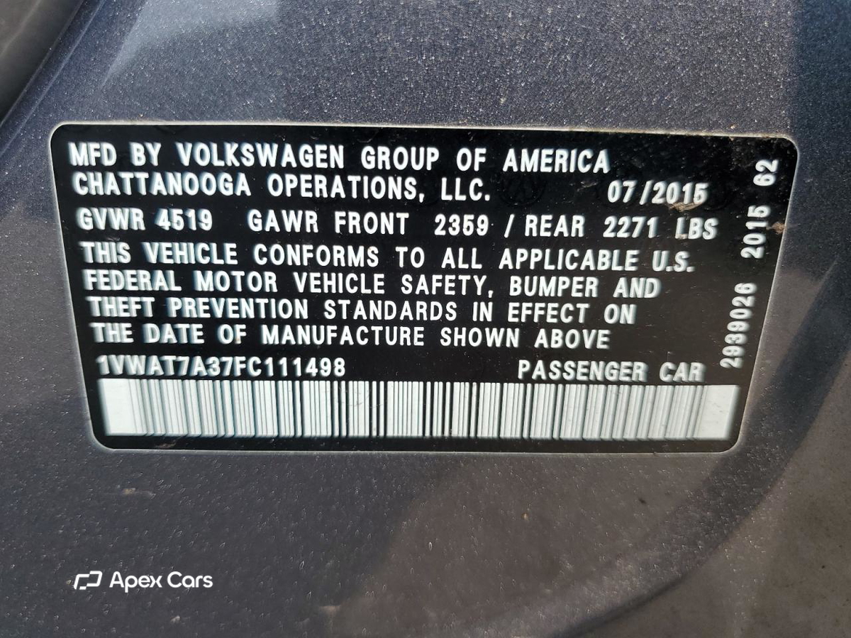 Volkswagen Passat 2015