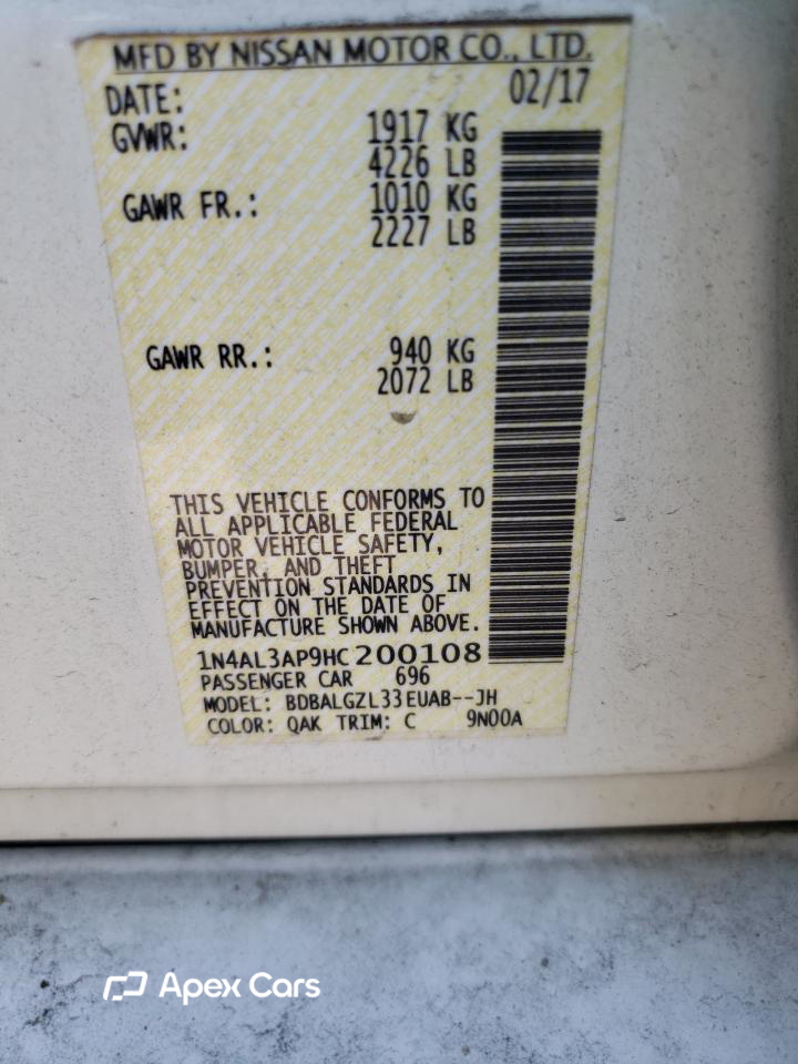 Nissan Altima 2017